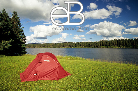 Durmiendo en un parque natural en Gaspèsie en Canada