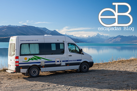 En Nueva Zelanda con nuestra furgo de alquilesr